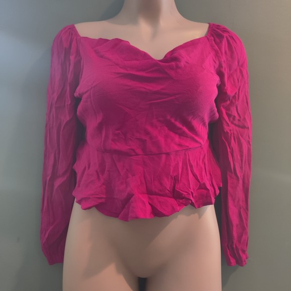 HEATHERLY x stitchfix Anniston Cowl Neck Peplum Blouse xl - Picture 3 of 4